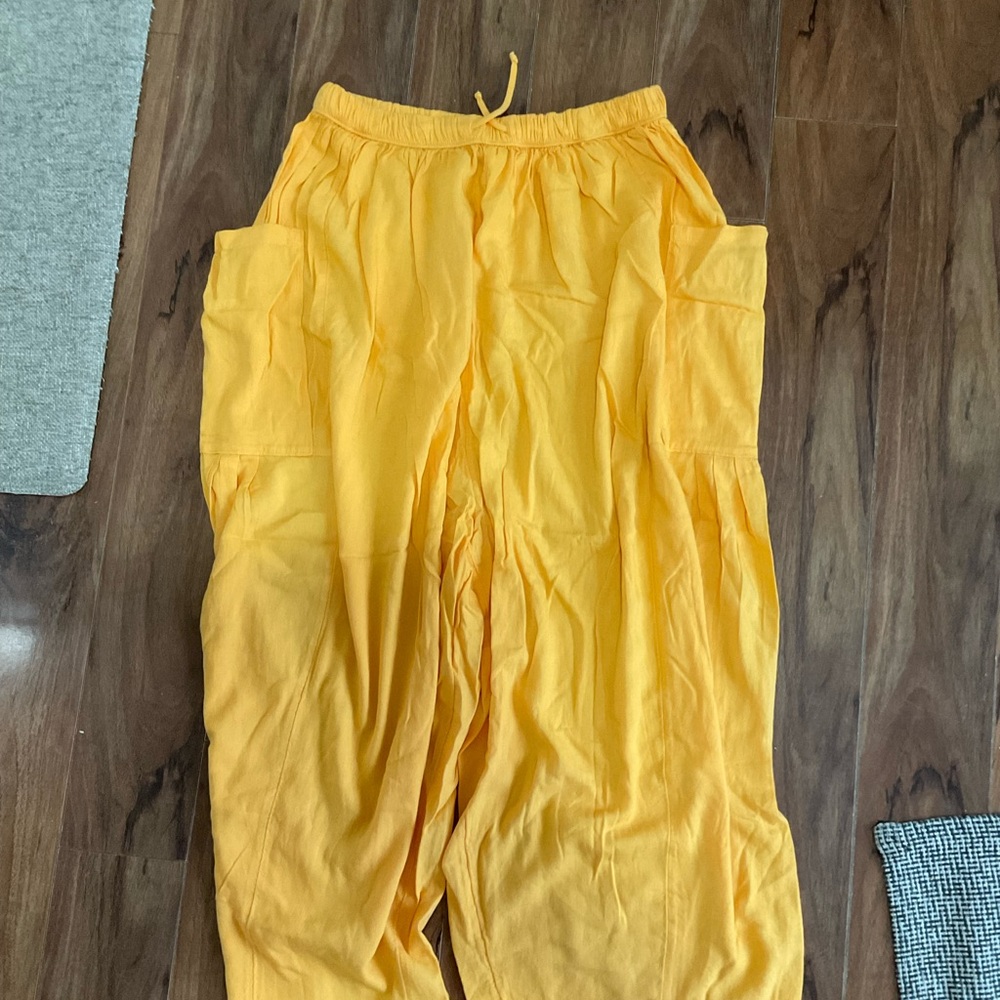 Yellow Free People Bottoms